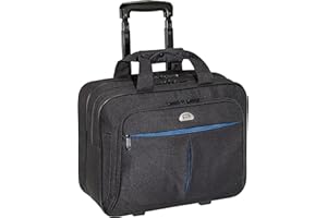 PEDEA Business Trolley Premium Air Valise à roulettes pour Ordinateur Portable jusqu'à 17,3 Pouces (43,9 cm) avec Compartiment pour nuitée, Noir