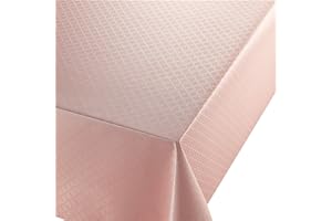 ‎DECOHOMETEXTIL Wachstuch Diamant Relief Rosa Breite & Länge wählbar abwaschbare Tischdecke Eckig 120 x 140 cm