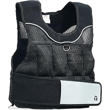 Gilet Lesté 10 Kg Ajustable Pour Hommes Et Femmes | 32 Poches, Rembourré, Polyester Respirant - Idéal Sport, Fitness - 5