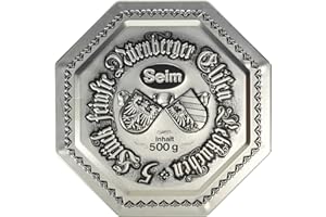 TESTEL Seim Elisenlebkuchen Dose "Silberdose", 1er Pack (1 x 500 g)