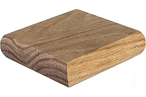 Blueprint Joinery Cambridge Oak Flat Newel Cap 110x110x27mm, Full Stair Newel Post Flat Cap 90mm, Recessed to Suit a 90mm x 90mm Newel (Full)