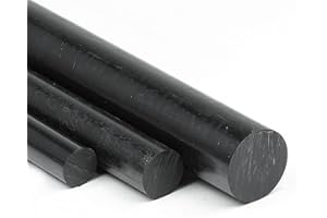 HECK & SEVDIC GBR Polyamid PA6 Rundstab schwarz Ø 50 mm - Kunststoffstab in der Länge 50 mm - Polyamid Rundmaterial auf Zuschnitt