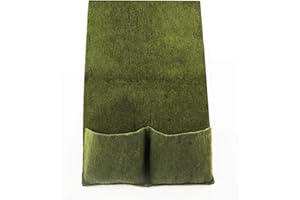 Aquagart 2 x torba na rośliny, 100 x 60 cm, mata do obrzeża stawu, mata do sadzenia stawu, z 2 kieszeniami na rośliny, do użytku na zewnątrz, zielona, kwadratowa