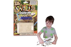 Dig & Discover - Deluxebase Kopanie dzikich zwierząt. Niesamowity zestaw do dzikich kopania dla chłopców i dziewcząt.