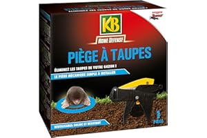 KB HOME DEFENSE 28334 - Piège mécanique pour Taupes- Pose Simple et Rapide pour Les Novices - mécanisme Solide et Robuste - Longue durée de Vie - Ne s'abîme Pas dans Le Temps - utilisé par Les Pros