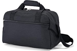 BENZI Bolsa de viaje 40 x 25 x 20 cm Tamaño Equipaje de mano Ryanair y Vueling (5528 Negro)