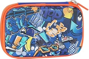 COMIX BRIGHT - Astuccio Scuola, Astuccio Maxi Zip per Bambini e Ragazzi, con Set Cancelleria Incluso, Cover Metal Iridescente, Rigido con Maxi Logo e Tirazip in Metallo, 21 x 14,5H x 6,5 cm