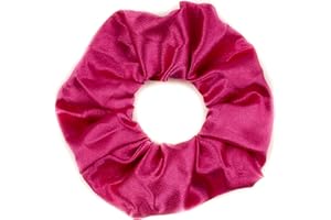 Mytoptrendz® Large Satin Hair Scrunchies Ponytail Hair Tie Traceless Luxurious Bobbles Classic Hair Accessory (Fuchsia)