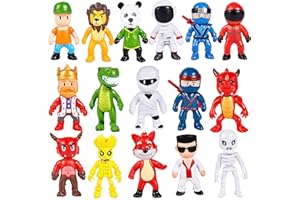 Puruuige Juego de 16 figuras de chicos de tropiezos con figura de acción de 6 a 7 cm PCV de dibujos animados de juguete para decoración de tartas, decoración de estatua, regalos