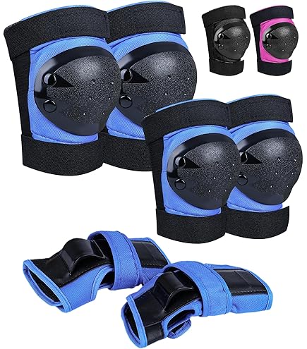 99FLIPS Flash 6 stuks knie- en elleboogbeschermers voor kinderen, TÜV Rheinland GS gecertificeerd, maat S/M, mint 99FLIPS Flash 6 stuks knie- en elleboogbeschermers voor kinderen, TÜV Rheinland GS gecertificeerd, maat S/M, mint