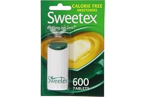 Sweetex Sweetener Tablets, 600 Tablets, Sweetener, Zero Calorie, Sugar Free, Artificial, Helps Balance Diet, Healthier Lifestyle, Sugar Substitutes, Baking Supplies