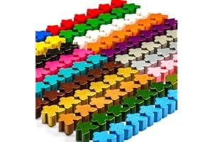 Waldfelsen® Meeple en bois de 16 mm pour Carcassonne (120 pièces en 20 couleurs)