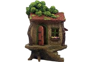 PRETMANNS Fairy Garden House for Outside – 20 cm High with Door that Opens – Sturdy Fairy Garden Building – Lovely Miniature Accessories Supplies