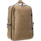 Amazon Basics Vintage Camera Backpack for Pro DSLR and Laptop – Vintage Wax Canvas – Brown
