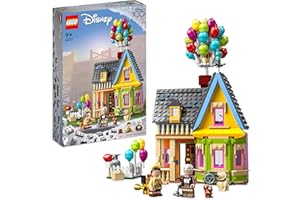 LEGO 43217 Disney et Pixar La Maison de « Là-Haut », Jouet avec Ballons, Figurines Carl, Russell et Doug, Maquette Collection, 100ème Anniversaire Disney, Idée Cadeau Iconique