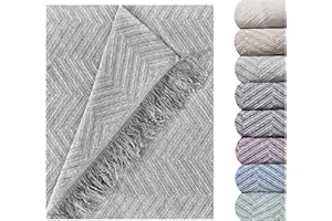 GFD Textiles - Colcha Multiusos Espiga Perla (230x260 cm) – Manta Gran Sofá, Cubrecama Cama Doble & King Size | Protector Sofá Grande & Plaid Decorativo Extragrande