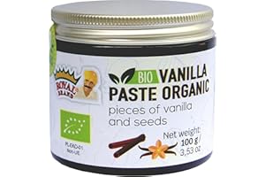 Royal Brand Vanilla Bean Paste 100 g Organic and natural for Chefs and Home Cooking, Baking, and Dessert Making