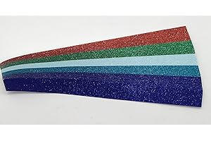 Iris Folding Strips Ultra Glitter pack2, Blue 5 Mixed Colours DeeCraft