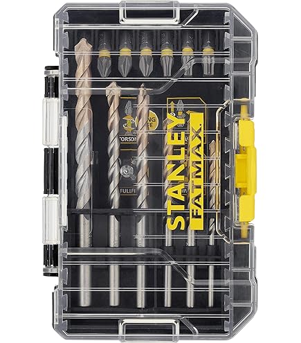 Stanley 3 Brocas Para Piedra Con Vástago De 3 Caras, ø 5, 6, 8mm