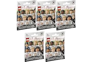 SUNATORIA Lego® Minifigures 71014 - Deutsche Nationalmannschaft - Set aus 5 Überraschungs-Tüten (Inhalt zufällig, ohne Vorauswahl)