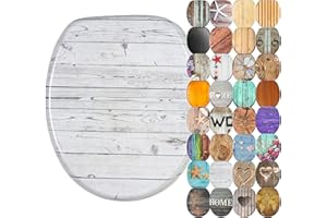 Sanilo WC Sitz mit Absenkautomatik, viele schöne Holz Toilettendeckel zur Auswahl, hochwertige und stabile Qualität (Timber)