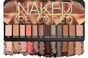 Urban Decay Naked Reloaded Eyeshadow Palette, 12 Warm Neutral Shades for Any Occasion, 15.6g