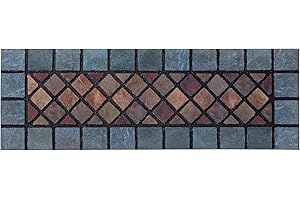 Nicoman Wąska wycieraczka wyłożona kafelkami wycieraczka bariera, ekologiczna, wytrzymała, antypoślizgowa skrobaczka do brudu, do wewnątrz, na zewnątrz, do ogrodu, szopy, garażu, wejścia, 1 szt.,