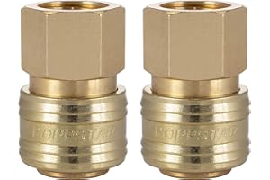 Poppstar 2x Raccord rapide pour air comprimé DN 7,2 avec filetage intérieur de 3/8 pouce pour le raccordement de l'air comprimé