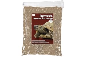 Komodo Tortoise Eco Terrain Soil & Sand Mix Natural Substrate Encourages Burrowing & Digging Habitat Accessory - 10L