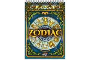 Libros para Colorear Adultos Colorya - Tamaño A4 - Zodiac Libro para Pintar Adultos - Papel de Calidad, Sin Sangrado Medio, Impresión a una Cara