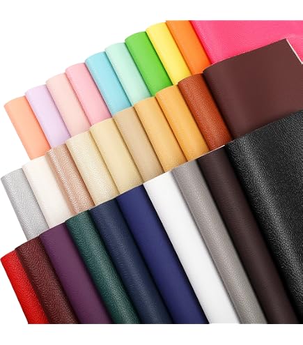 Rouleau De Cuir PU Pailleté CALFOVERA - 1.37m X 0.3m, Épaisseur 0.5mm, Pour Loisirs Créatifs, Couture, Déco (Blanc)