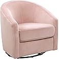 Babyletto Madison Swivel Glider, Blush Pink Velvet