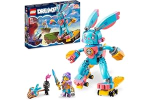 LEGO 71453 DREAMZzz Izzie et Bunchu Le Lapin, Figurine à Construire avec Rollers, 2 Construction pour Un Jeu Imaginatif Basé sur la Série TV, Jouets Animaux pour Enfants, Garçons, Filles Dès 7 Ans