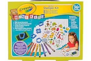 Crayola - Mon 1er Kit de tampons ancien - Loisir créatif - Mini Kids - à partir de 2 ans - Jeu de dessin et coloriage