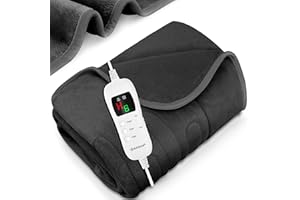 ‎KESSER KESSER® Heizdecke aus Plüsch 200x180cm Braun TÜV SÜD GS geprüft | elektrische Wärmedecke mit Timer Abschaltautomatik | Kuscheldecke Decke | 9 Temperaturstufen | waschbar bis 40°C | Digitalanzeige