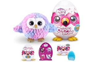 Pets Alive Chirpy Birds Jouet interactif avec Parole électronique et répétition, Hibou