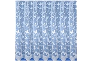 Tyrone Textiles Ltd Hawaii All Over Butterfly Net Curtain (Drop: 36" (91cm) x Width: 2m (200cm))