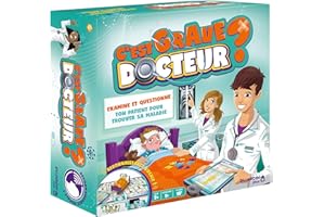 Dujardin - C'est Grave Docteur ? - Jeu de Plateau - Examine et Questionne le Patient - Se Joue Seul ou en Famille - A partir d'1 Joueur - Pour Enfants à partir de 7 ans