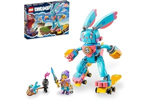 LEGO DREAMZzz 2-in-1 Izzie and Bunchu the Bunny Buildable Toy Rabbit Figure with Roller Skates, Imaginative Play Set Based on the TV Show, Animal Toys for Kids, Boys, Girls Aged 7+ 71453