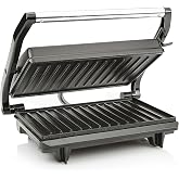 Tristar GR-2650 Electric Grill with Cooking Surface 22.5 x 14 cm, Non-Stick Coating, Floating Lid, BPA and PFOA Free, Cord St