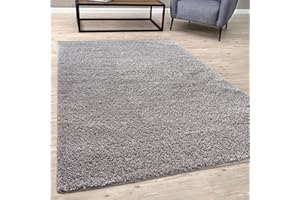 BORING PANDA Living Room Rug - Cosy, Soft and Easy-to-Clean Area Rugs for Bedrooms and Kitchens, (Grey, 60 x 110 cm)