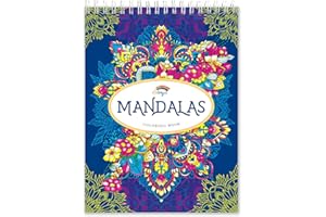 Mandala Colouring Book by Colorya - Colouring Books with Spiral Binding, Thick Artist Paper, Size A4 - Colouring Adventure Book, Mindfulness Colouring
