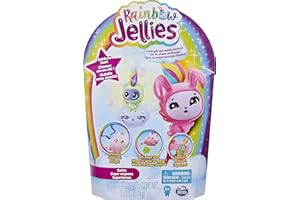 Spinmaster Confezione da 2 Rainbow Jellies, Kit di Morbidi Personaggi Fai da Te (Il Modello può variare), per Bambini dai 6 Anni in su
