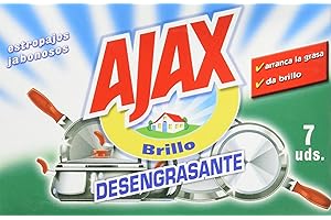 Ajax - Estropajos jabonosos (7 unidades) - [Pack de 12]