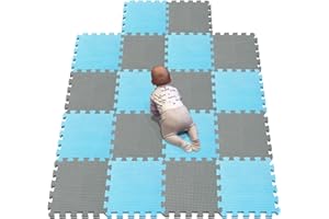 YIMINYUER Infantil Alfombra Puzzle Bebe Infantiles alfombras Blanco Verde Gris R07R12G301018