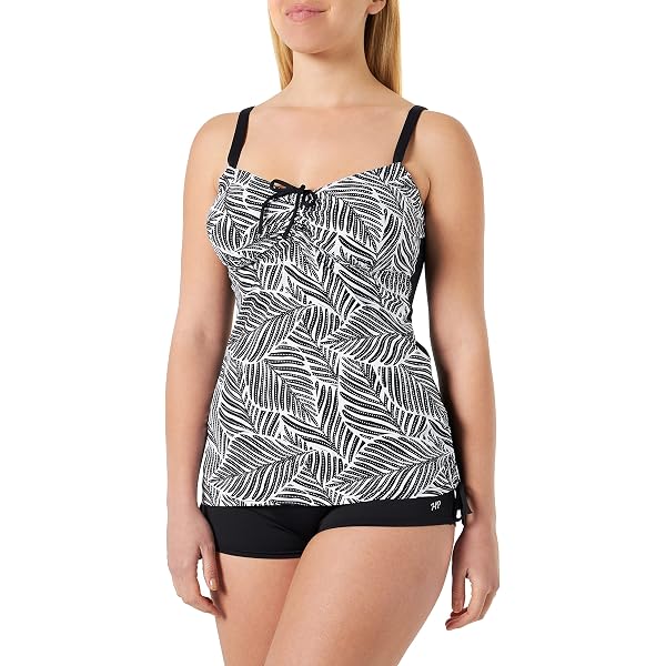HAUTE PRESSION Damen Badeanzug T8098 CO1 – Ärmellos, Multicolor, Aus 90% Polyamid / 10% Elasthan, Modellnummer: T8098