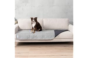 PetAmi Waterproof Bed Cover for Dogs, Pet Blanket Couch Cover, Reversible Furniture Cover Sofa Protector for Pet Cat Bed, Washable Dog Blanket for Seat, 30x70 Light Gray