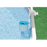 Intex Deluxe Einhängeskimmer für Intex Pools, Großer Filterkorb Ø 16 cm, Anschluss Ø 40 mm