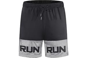 FELiCON Pantaloncini Sportivi da Corsa da Uomo Allenamento di Base Allenamento da Palestra Pantaloncini da Jogging da Uomo Pantaloncini Traspiranti Casual dal Taglio Classico con Tasche