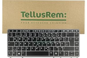 TellusRem ersatztastatur Deutsche Nicht Hintergrundbeleuchtung für HP 840 G1, 840 G2, 850 G1, 850 G2
